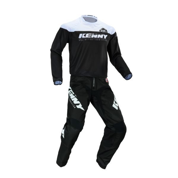 画像3: 【50%OFF】KENNY RACING ジャージ TRACK RAW :BLACK WHITE (3)