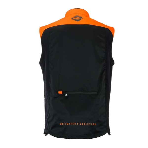 画像2: 【50%OFF】KENNY RACING BODYWARMER +  :BLACK NEON ORANGE (2)