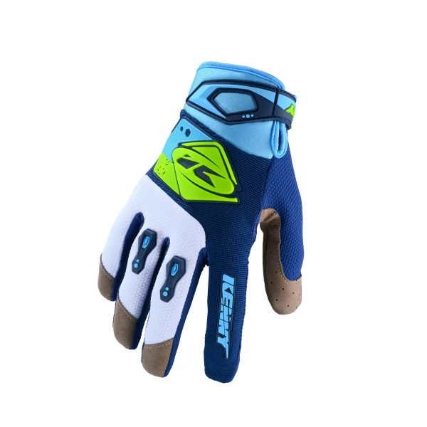 画像1: 【50％OFF】KENNY RACING　グローブ　TRACK GLOVES / CYAN NEON YELLOW (1)