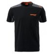 画像1: RACING T-SHIRT : BLACK NEON ORANGE (1)