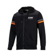 画像1: 【K22】BLACK LINE ZIPPED HOODY パーカー (1)