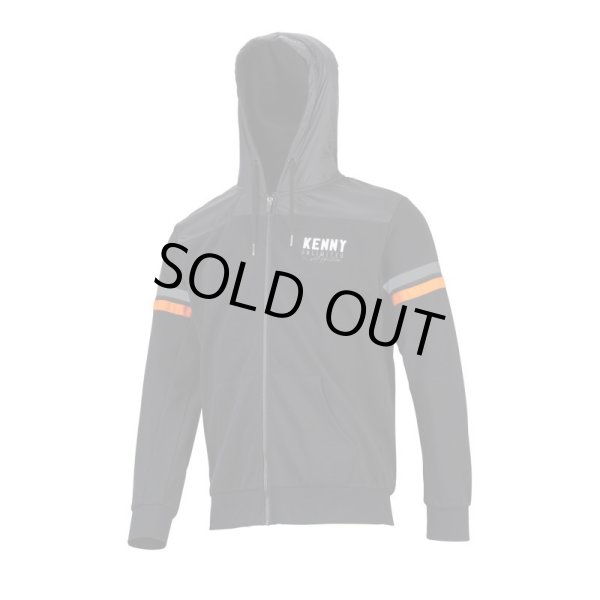 画像3: 【K22】BLACK LINE ZIPPED HOODY パーカー (3)