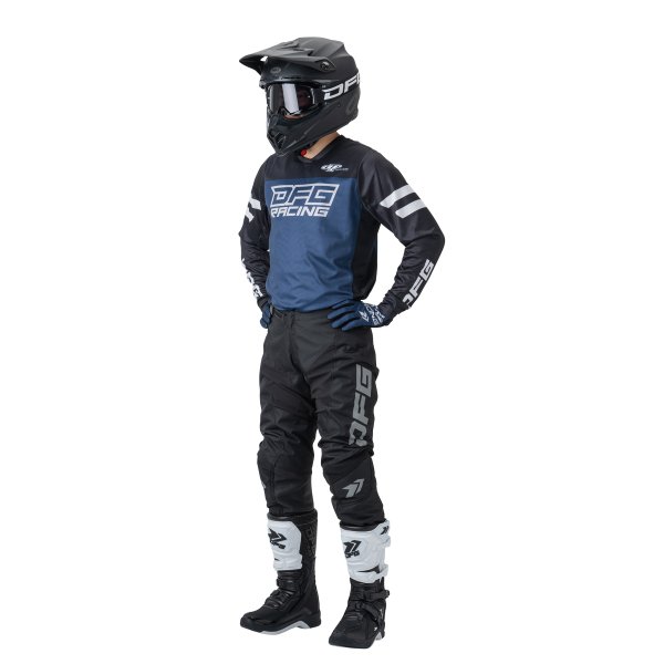 画像4: 【DFG】ジャージ ソリッド  ブラック&ネイビー 【10%off】 (4)