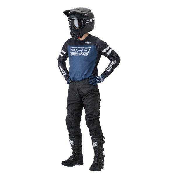 画像5: 【DFG】ジャージ ソリッド  ブラック&ネイビー 【10%off】 (5)