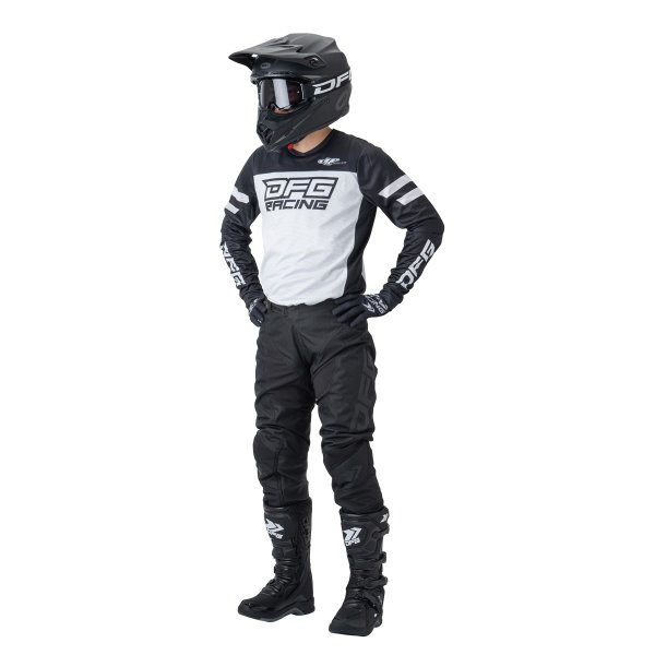 画像3: 【DFG】ジャージ ソリッド  ブラック&ホワイト 【10%off】 (3)