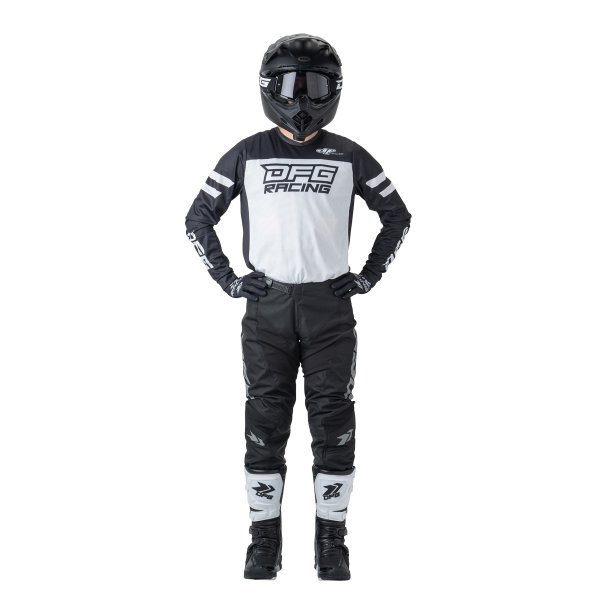 画像4: 【DFG】ジャージ ソリッド  ブラック&ホワイト 【10%off】 (4)