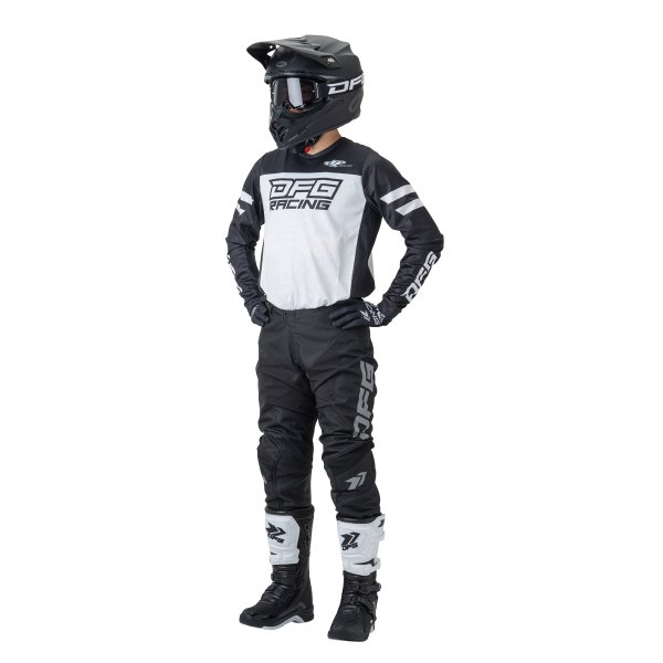 画像5: 【DFG】ジャージ ソリッド  ブラック&ホワイト 【10%off】 (5)