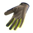 画像2: 【50％OFF】KENNY RACING　グローブ　TRACK GLOVES / NAVY CYAN NEON YELLOW (2)