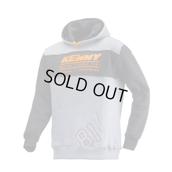画像1: 【50％OFF】KENNY RACING　パーカー LIFESTYLE GREY SWEAT (1)