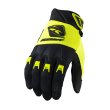 画像1: 【K22】 グローブ TRACK / BLACK NEON YELLOW (1)