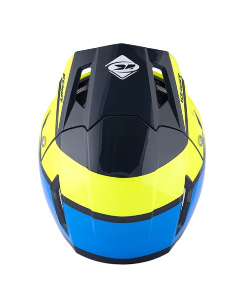 画像4: 【K22】ヘルメット  TRIAL UP   /  GRAPHIC BLUE NEON YELLOW (4)