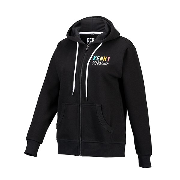 画像1: 【50％OFF】KENNY RACING　レディース　 HOODY : RAINBOW BLACK (1)