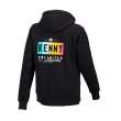 画像2: 【50％OFF】KENNY RACING　レディース　 HOODY : RAINBOW BLACK (2)