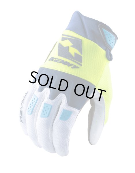 画像1: 【K23】 グローブ TRACK / NAVY NEON YELLOW (1)