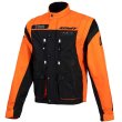 画像1: 【50％OFF】KENNY RACING　ジャケット　TRACK : BLACK NEON ORANGE (1)