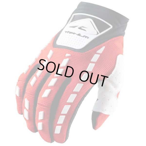 画像1: 【50％OFF】KENNY RACING　グローブ　TITANIUM / RED WHITE (1)